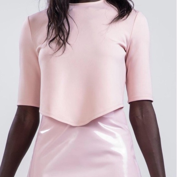 By Egreis Pink Crop Top - Picture 1 of 4